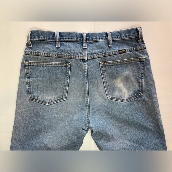 Vintage RUSTLER Jeans Mens 36 x 32 Straight Leg Denim 100% Cotton Western Cowboy - Picture 8 of 16